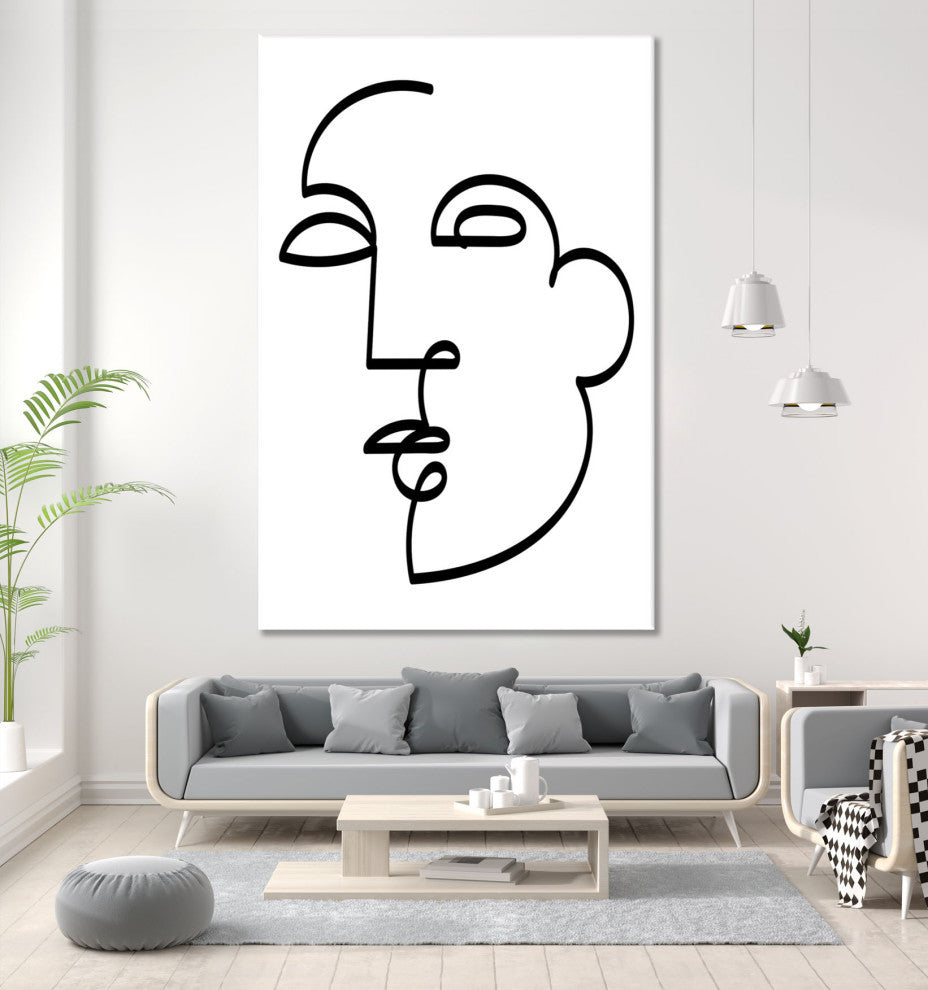 Figure line Woman I - 72 x 48 by Deidre Mosher