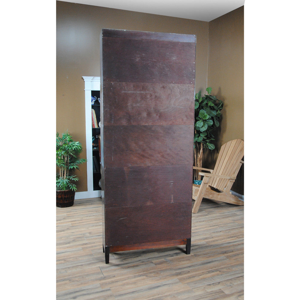 NVIN0341 Vintage Mahogany Globe Wernicke Bookcase