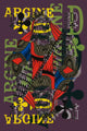 French Playing Card, Argine, Dame De Trefles, Queen of Clovers, Pop Art