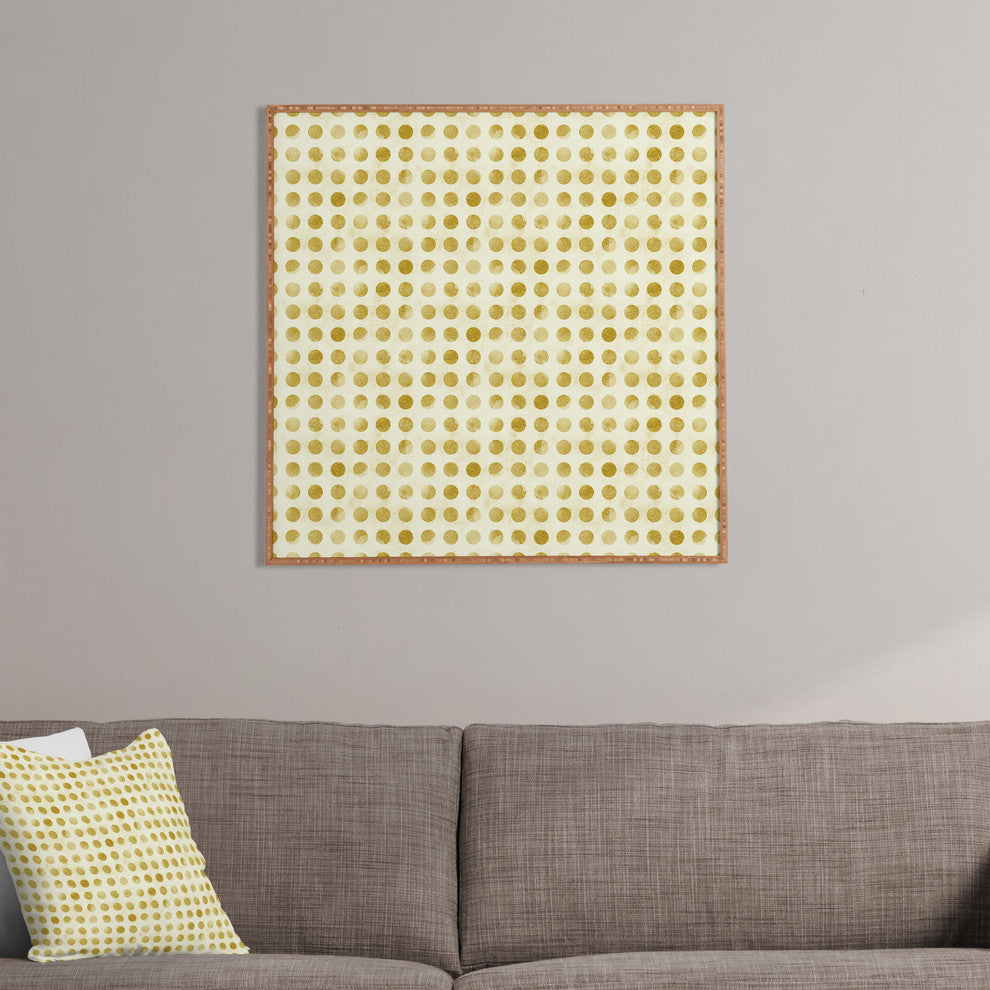 Leah Flores Gold Confetti Framed Wall Art, Medium