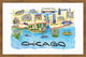 "Chicago Waterfront" Framed Painting Print, 18"x12"
