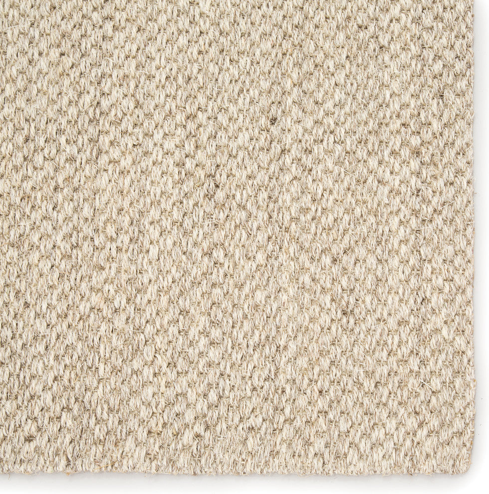 Jaipur Living Naples Natural Solid White/Taupe Area Rug, 3'x5'