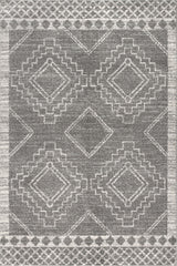 Amir Moroccan Beni Souk Rug, Gray/Cream, 9 X 12