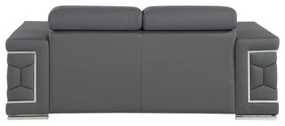Oliver Genuine Loveseat, Gray