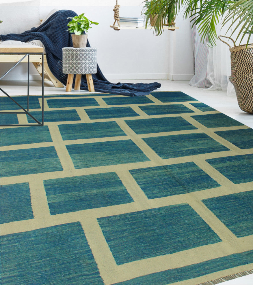 Winchester Kilim Gowon Blue Rug