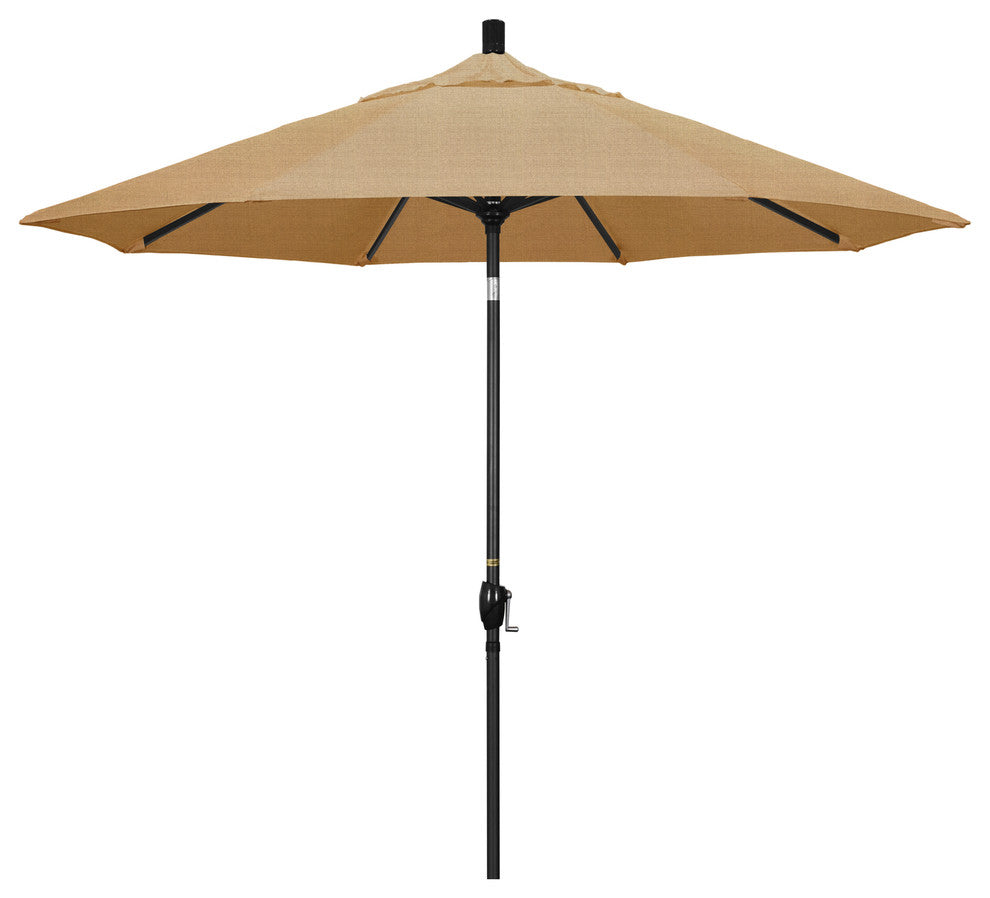 9' Aluminum Umbrella Push Tilt, Linen Sesame