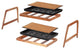 Double-Tier Natural Stand With 2-Pair Rubber Boot Trays Ibadan