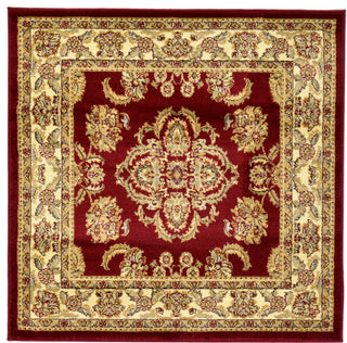 Unique Loom Red Reddington Voyage 4' 0 x 4' 0 Square Rug