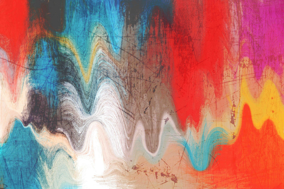 "Radiant Color" Painting Print on Canvas by Irena Orlov