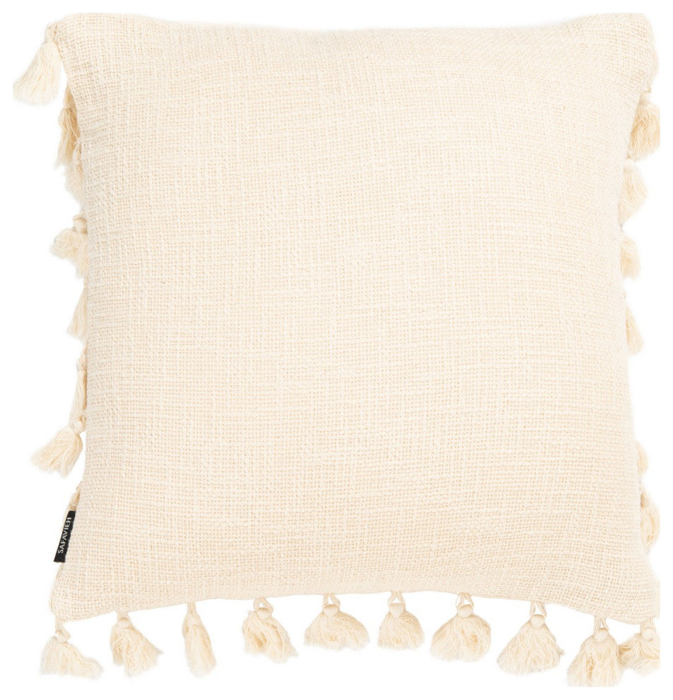 Safavieh Skyla Pillow Beige 18" X 18"