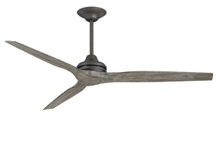 Fanimation Spitfire 64" Fan, Matte Greige Finish, Weathered Wood Blades