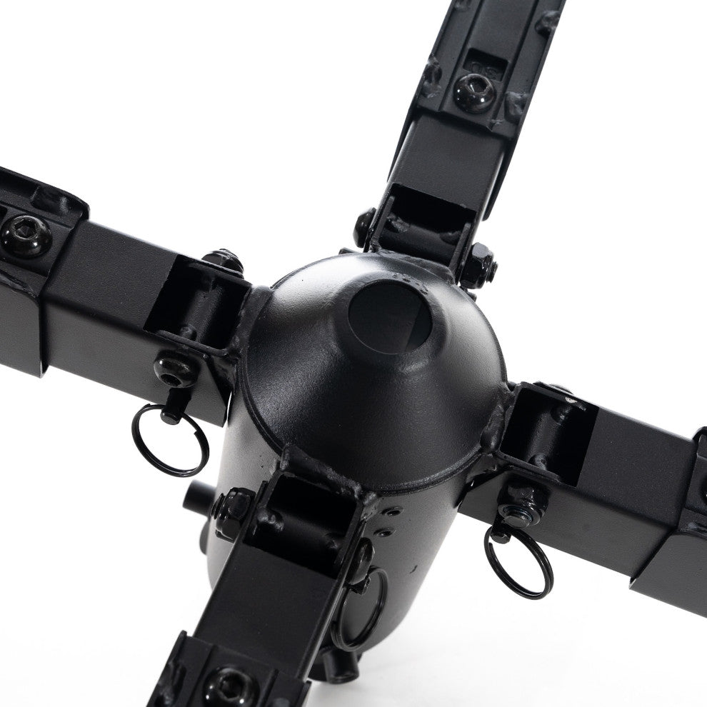 Rolling Artificial Christmas Tree Stand Metal (7-12 ft tall Trees)