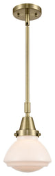 Innovations 447-1S-AB-G321 Olean 1 Light 6.75" Mini Pendant, Antique Brass