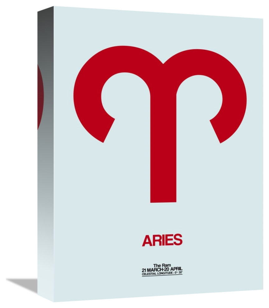 "Aries Zodiac Sign Red" Fine Art Print