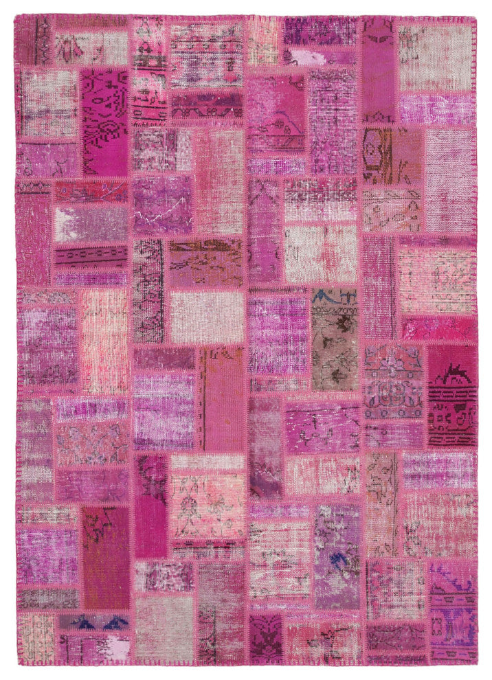Rug N Carpet - Handmade Turkish 5' 7" x 7' 10" Unique Patchwork Area Rug