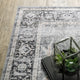 Celestia Machine Washable Vintage Indoor Area Rug, Charcoal, 5'x7'