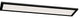 Lugano 48"x12" LED Linear Flush Mount, Black