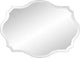 Oblong Scalloped Frameless Mirror