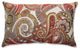 Crazy Rosewood Rectangular Throw Pillow