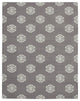 Rug N Carpet - Handmade Wool 9' 1'' x 11' 8'' Modern Design Dhurrie Kilim Rug