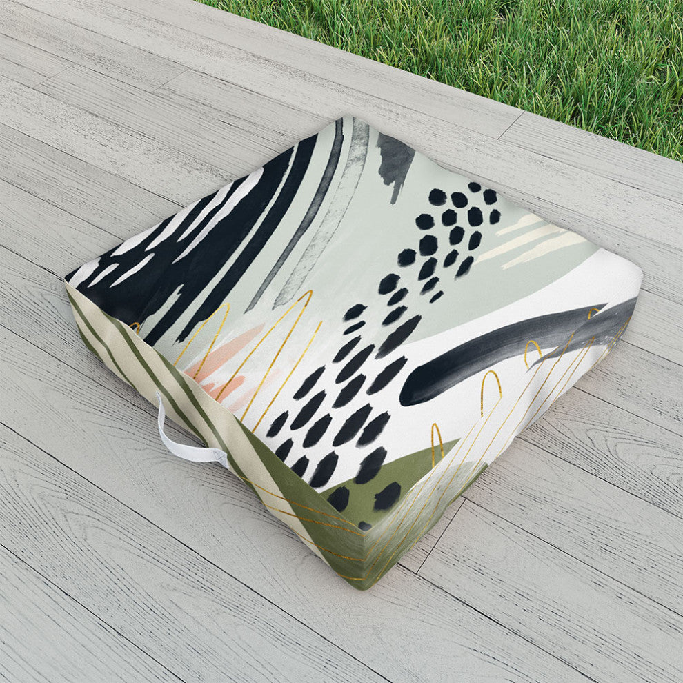 Marta Barragan Camarasa Abstract Autumn Season Outdoor Floor Cushion