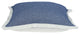 Chambray Blue and White Throw Pillow