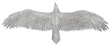Soaring Eagle Wall Art, Resin, Silver Leaf, Large