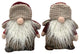 9" Old Plaid Gnomes, Set of 2