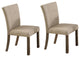 Hadley Light Gray With Beige Side Chairs, Set of 2
