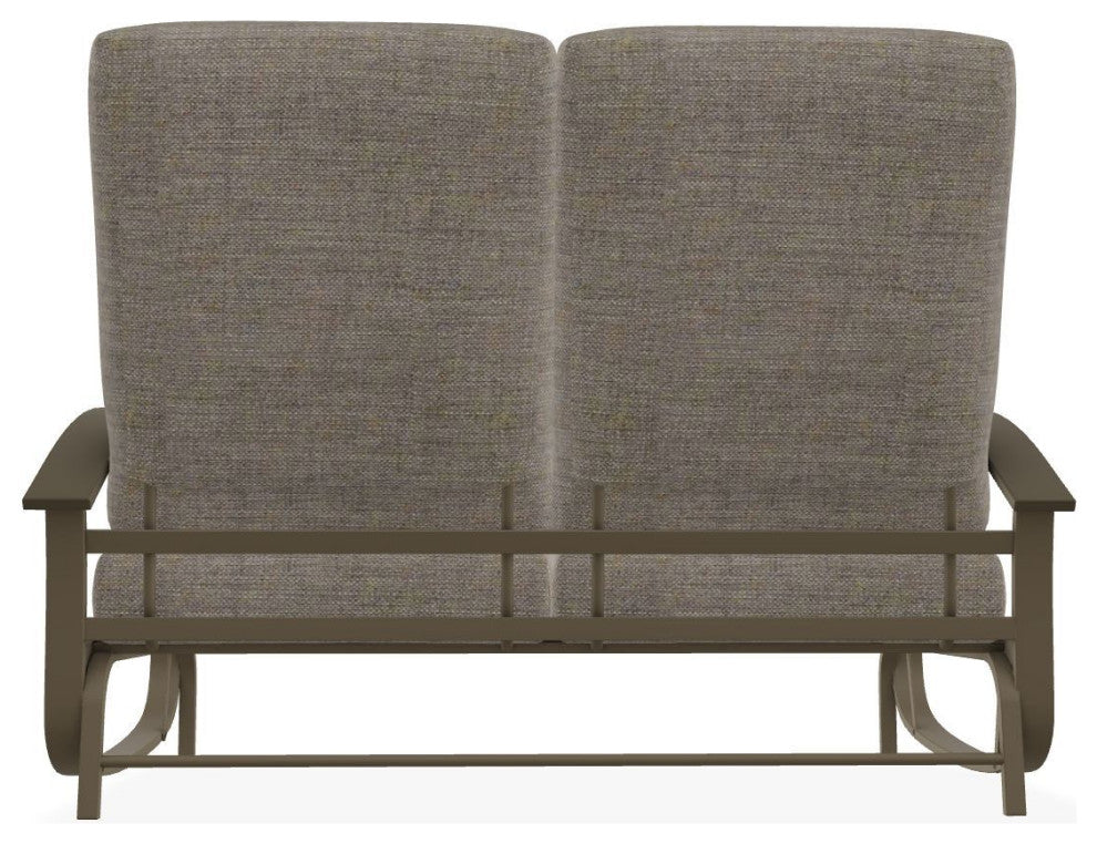 Belle Isle Cushion Deep Seating 2-Seat Glider, Cast/Beachwood