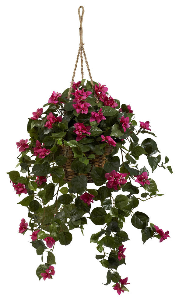 Bougainvillea Silk Hanging Basket