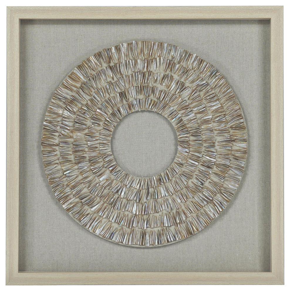 Pearl Oyster Shell Shadow Box Wall DÃ©cor
