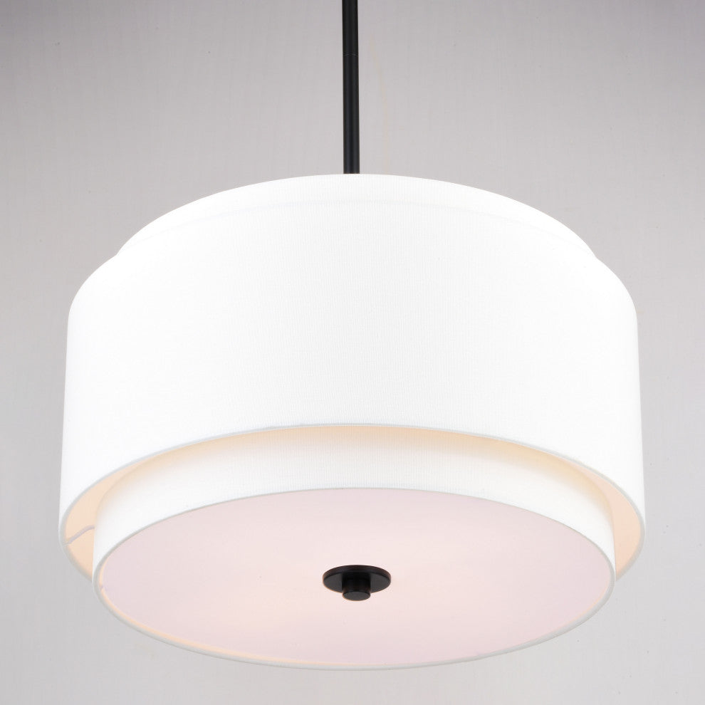 Burnaby 20.5" 4 Light Pendant Black