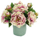 Peony Arrangement in a Ceramic Pot