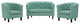 Prospect 3 Piece Upholstered Fabric Loveseat And Armchair Set