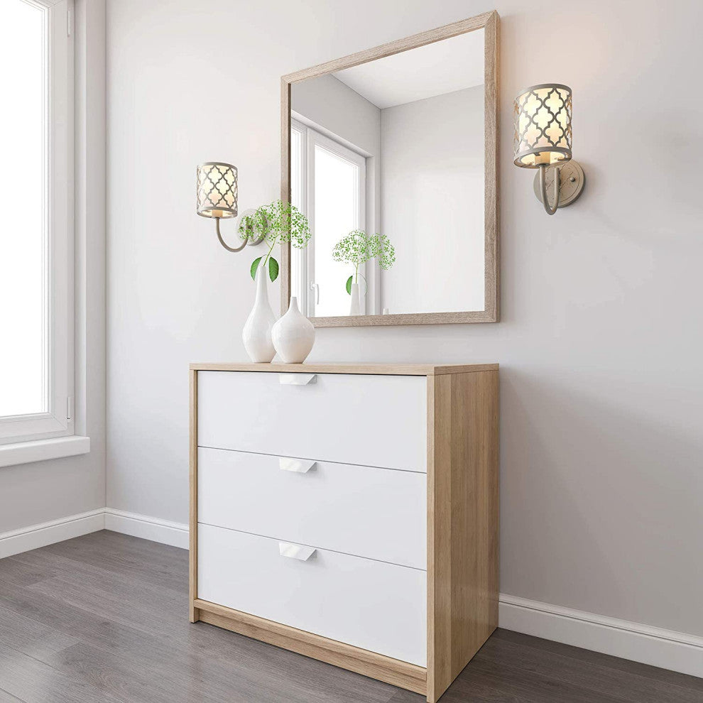 1-Light Vanity Wall Light Lamp Modern Wall Lights With Platinum Finish