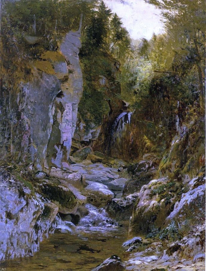 Alexander Helwig Wyant The Flume Opalescent River Adirondacks Wrapped Canvas
