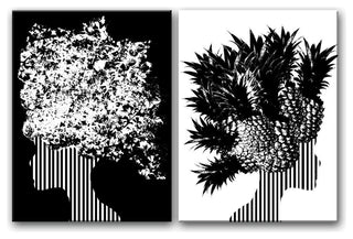 Wrapped Canvas 'Mod Swag I' 2-Piece Wall Decor Set, 16"x20"