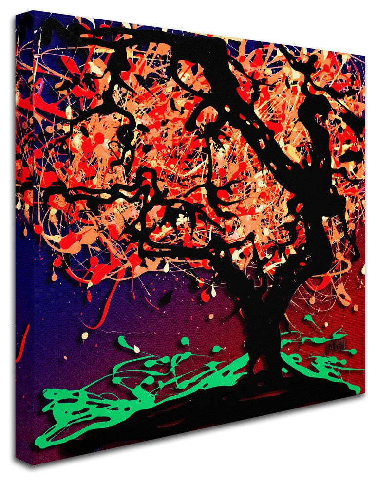 'Fall Red Tree' Canvas Art by Roderick Stevens