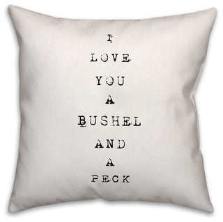 A Bushel and a Peck 18x18 Throw Pillow