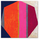 Orange Geometric Canvas Wall Art, 12x12