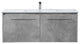 Elegant VF45048CG 48"Single Bathroom Floating Vanity, Concrete Gray