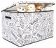Kid's Coloring Large Lidded Trunk with Removable Divider, Jungle Print