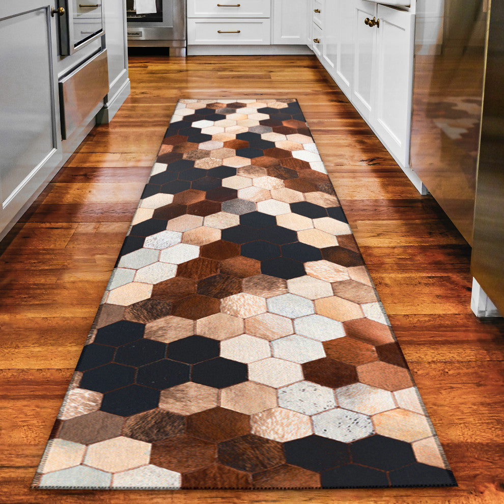 Indoor/Outdoor Stetson SS9 Canyon Machine Washable 2'3" x 12' Runner Rug
