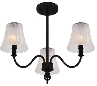 Quoizel MCK1722 McKinney 3 Light 22"W Semi-Flush Ceiling Fixture - Brushed
