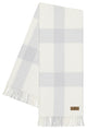 Wellington Plaid Throw, Silver