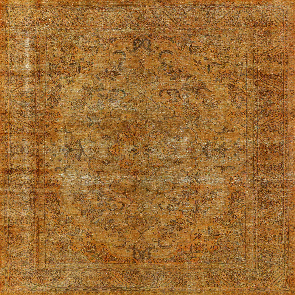 Ahgly Company Indoor Square Mid-Century Modern Area Rugs, 7' Square
