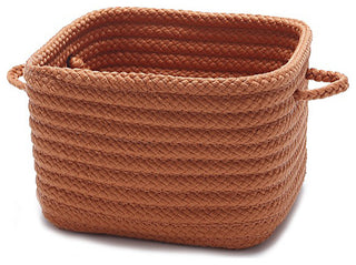 Colonial Mills Basket Simply Home Shelf Storage Orange Square