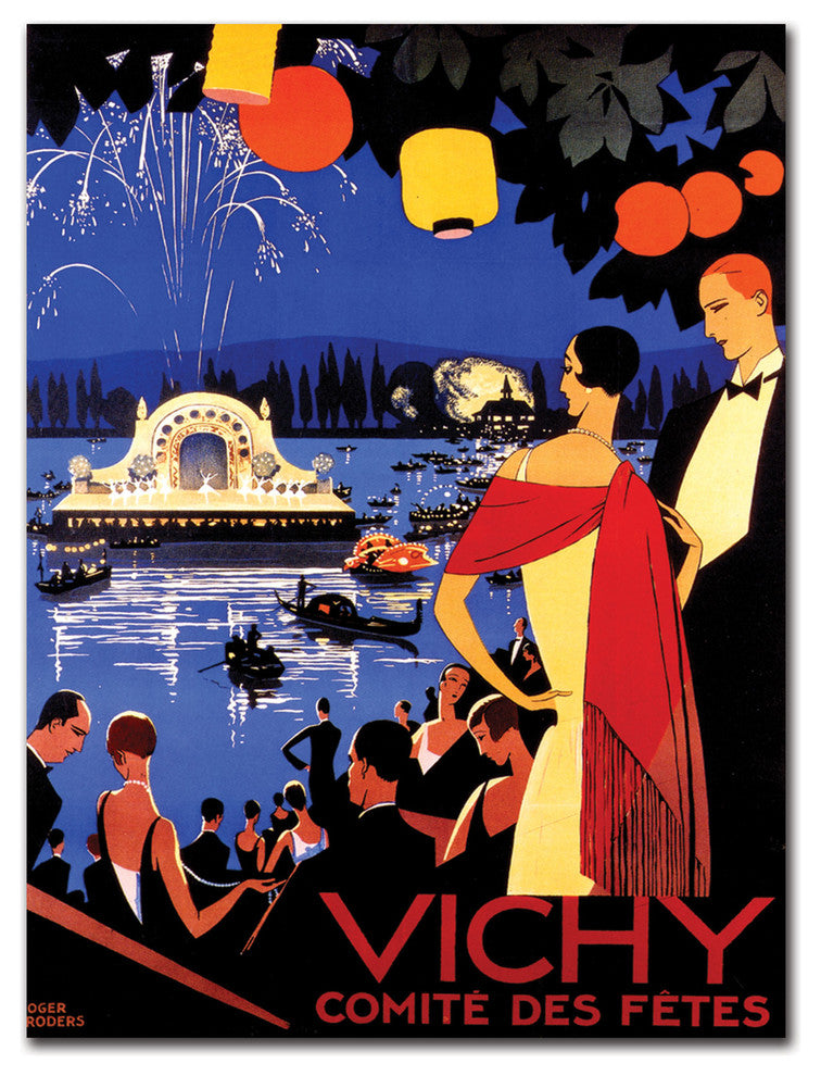 'Vichy Comite des Fetes' Canvas Art