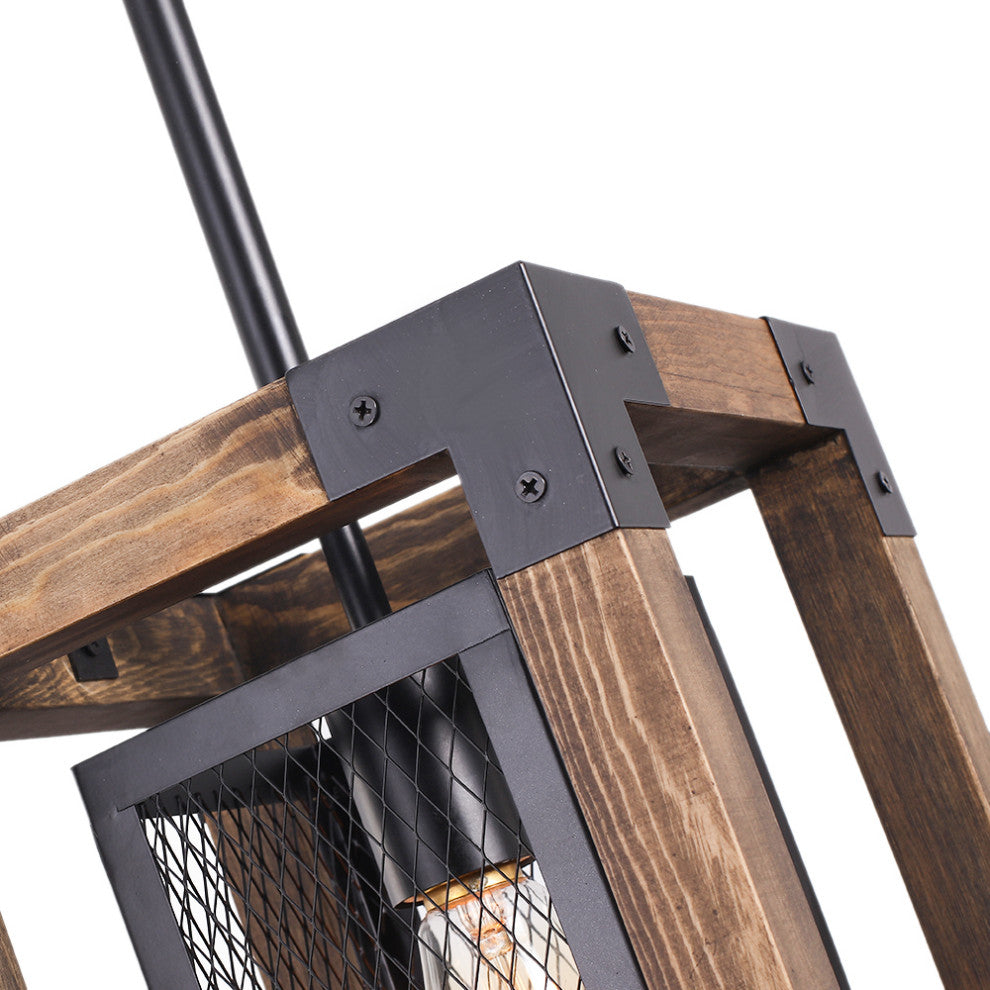 Single Square Farmhouse Pendant Light